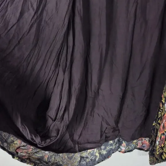 Free People Women's Jaipur Kimono Floral Embroidered Cardigan One Size Relaxed - Picture 7 of 12